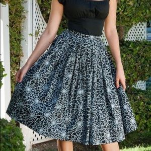 Pinup Girl Clothing Spiderweb Jenny Skirt